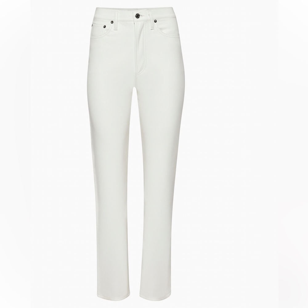 '90s Pinch Waist Recycle Leather Pant